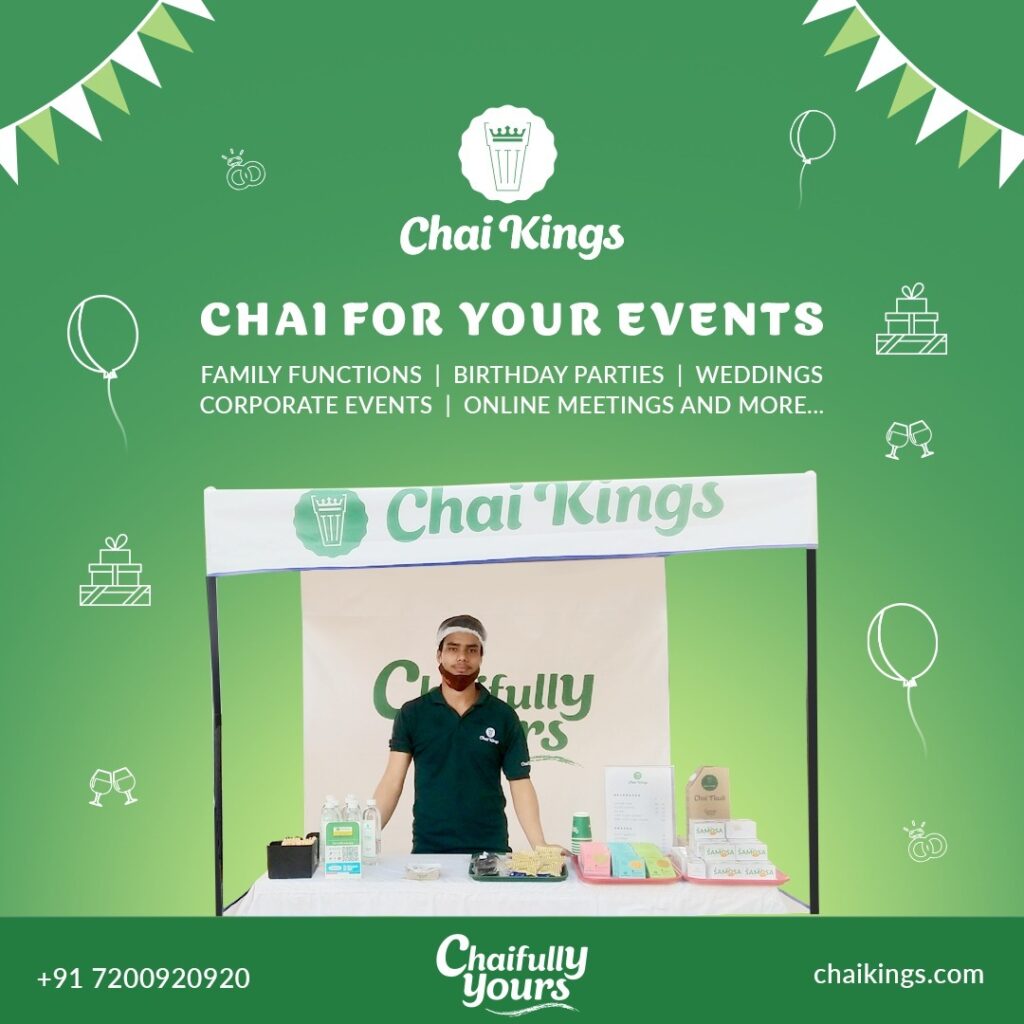 Tea, Coffee Catering Service in Chennai by Chai Kings for Corporate Events, Book Launches, Weddings, Birthday Parties and more.
