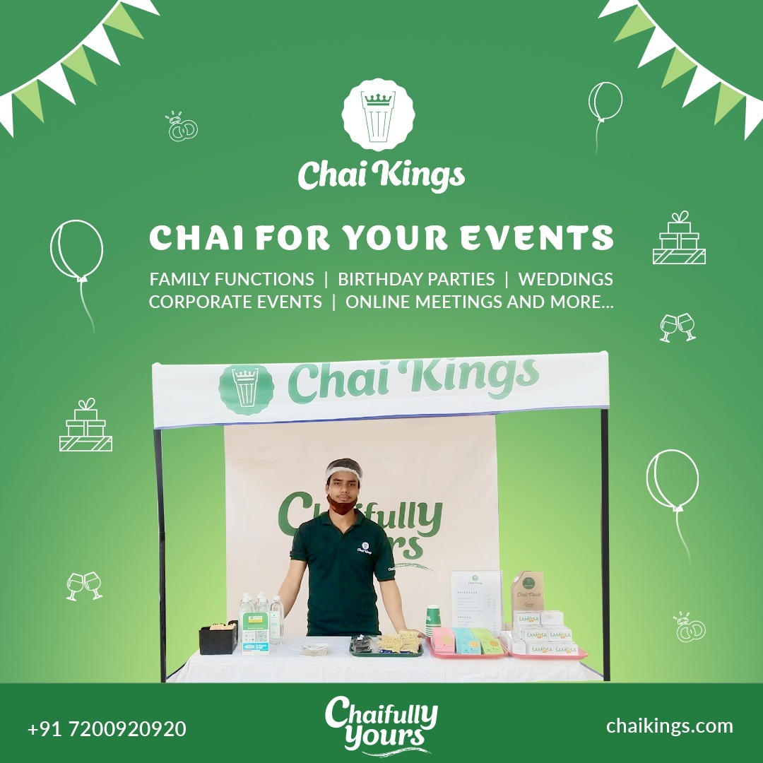 Tea, Coffee Catering Service in Chennai by Chai Kings for Corporate Events, Book Launches, Weddings, Birthday Parties and more.