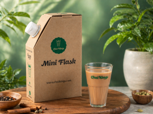 Dum Chai along wit ha 300ml Chai flask from Chai Kings