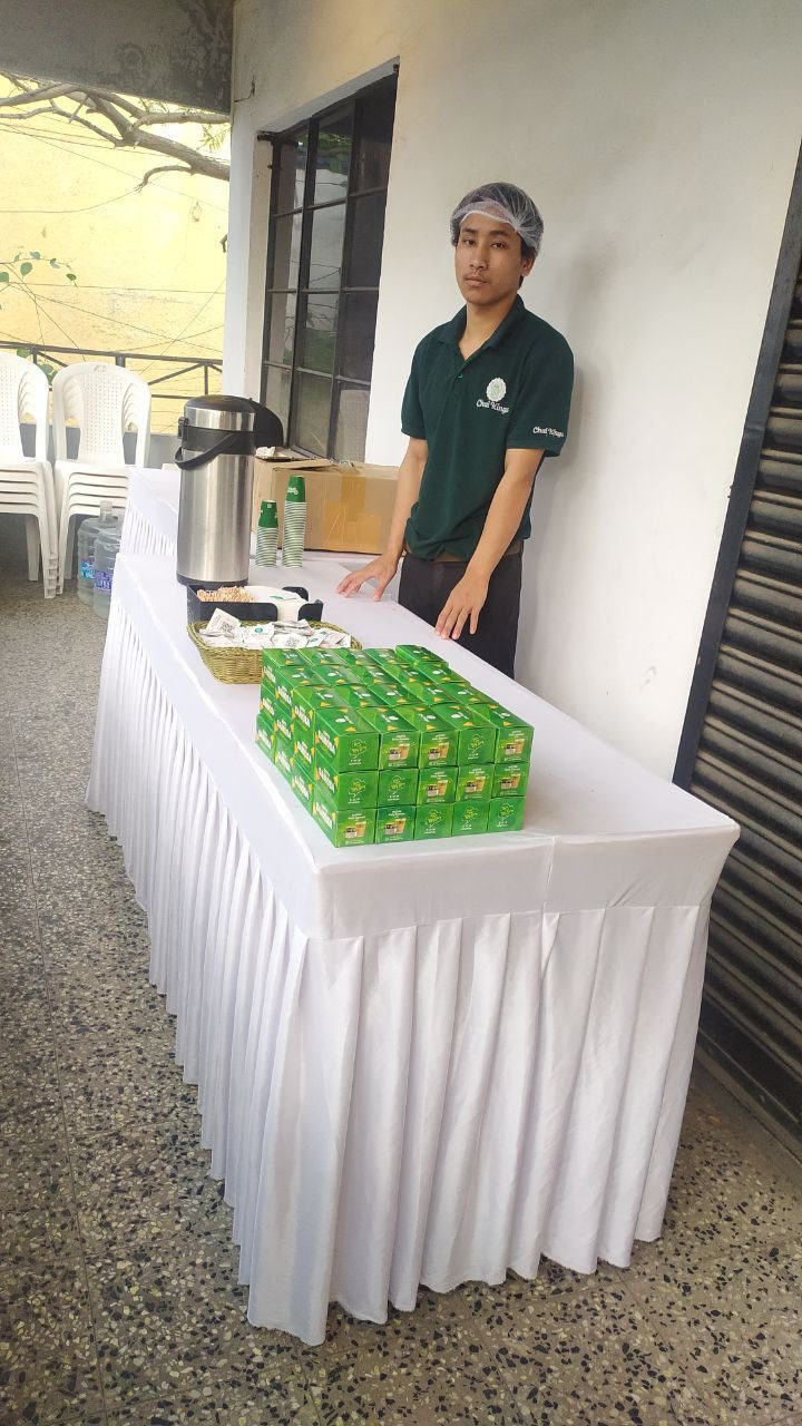 Live tea catering for a book launch — Chai Kings serving chai and snacks at Art Kin Centre, Chennai
