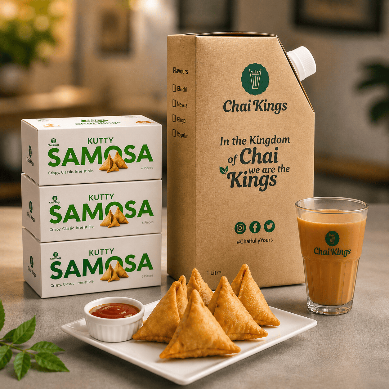 The Kutty Samosa that changed Chennai forever — paired with the Chai Kings Flask