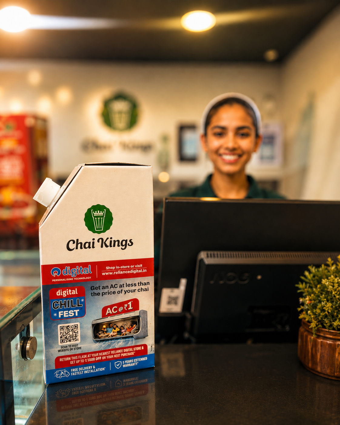 Chai Kings counter display at Reliance Digital Chill Fest