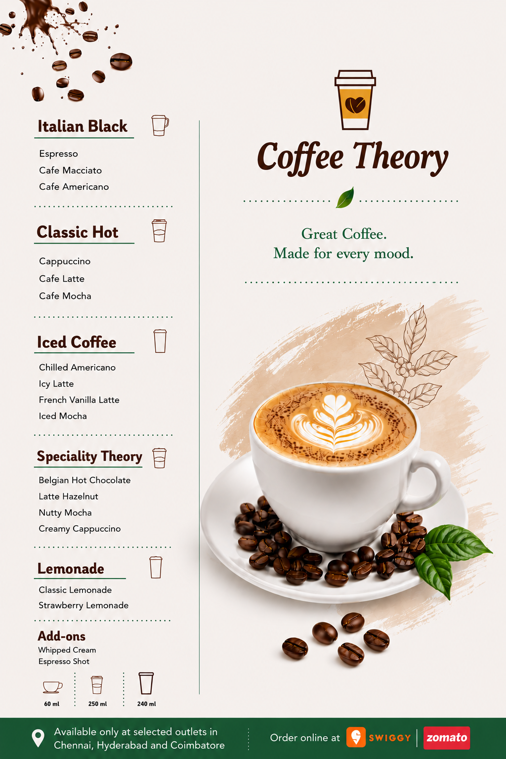 Coffee Theory Full Menu by Chai Kings