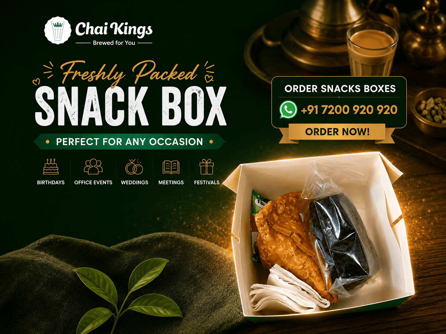 Chai Kings corporate snack box delivery