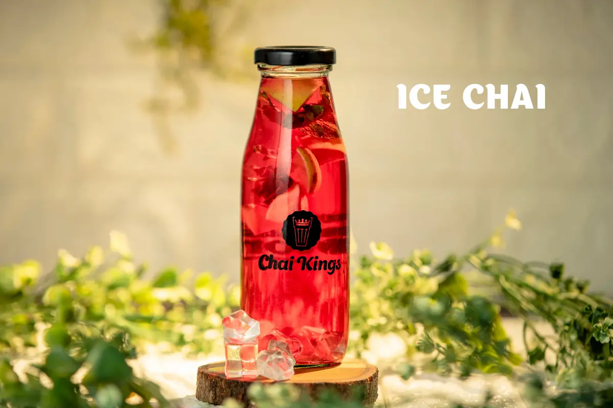 Chai Kings cranberry ice chai