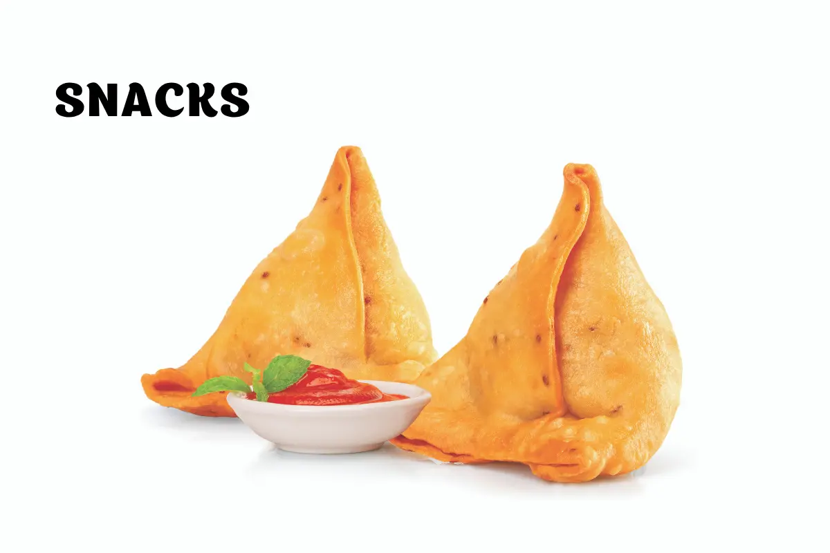 Chai Kings crispy potato samosas with ketchup
