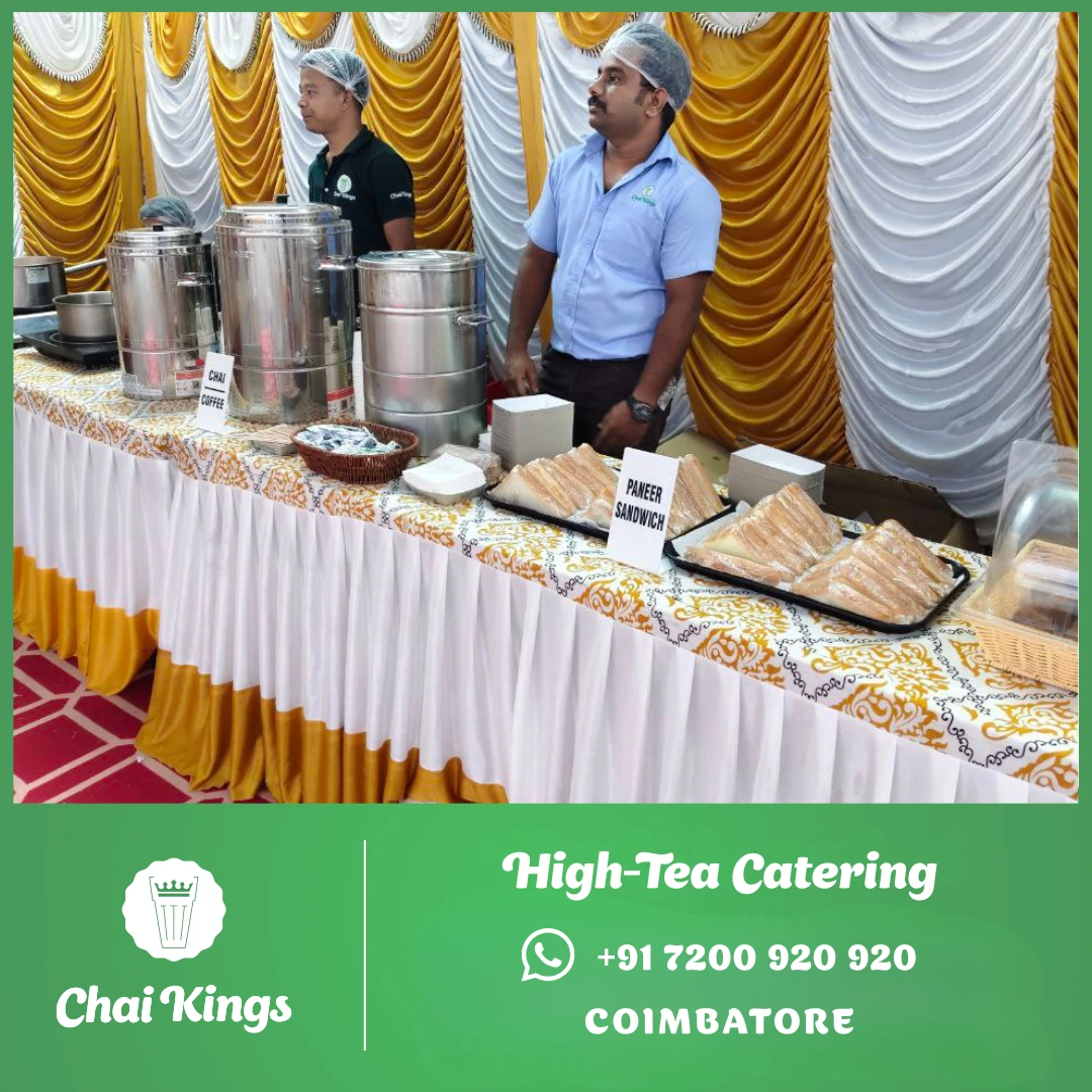Chai Kings high-tea catering at a corporate event in Coimbatore