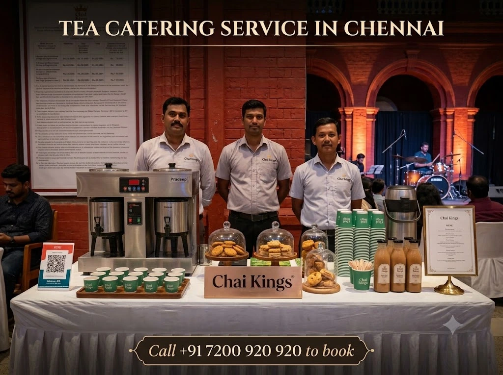 Chai Kings branded event collaboration setup