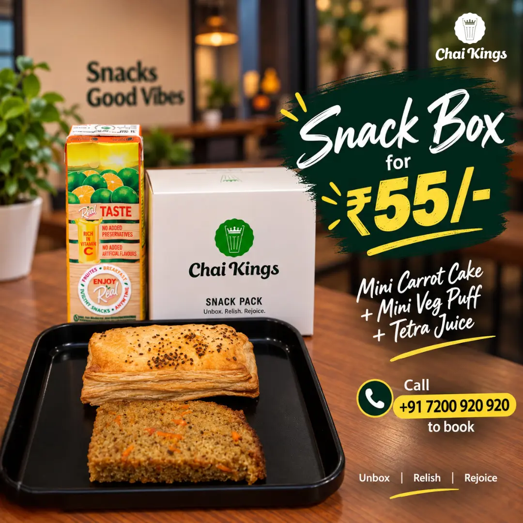 Chai Kings ₹55 Snack Box for Events in Chennai