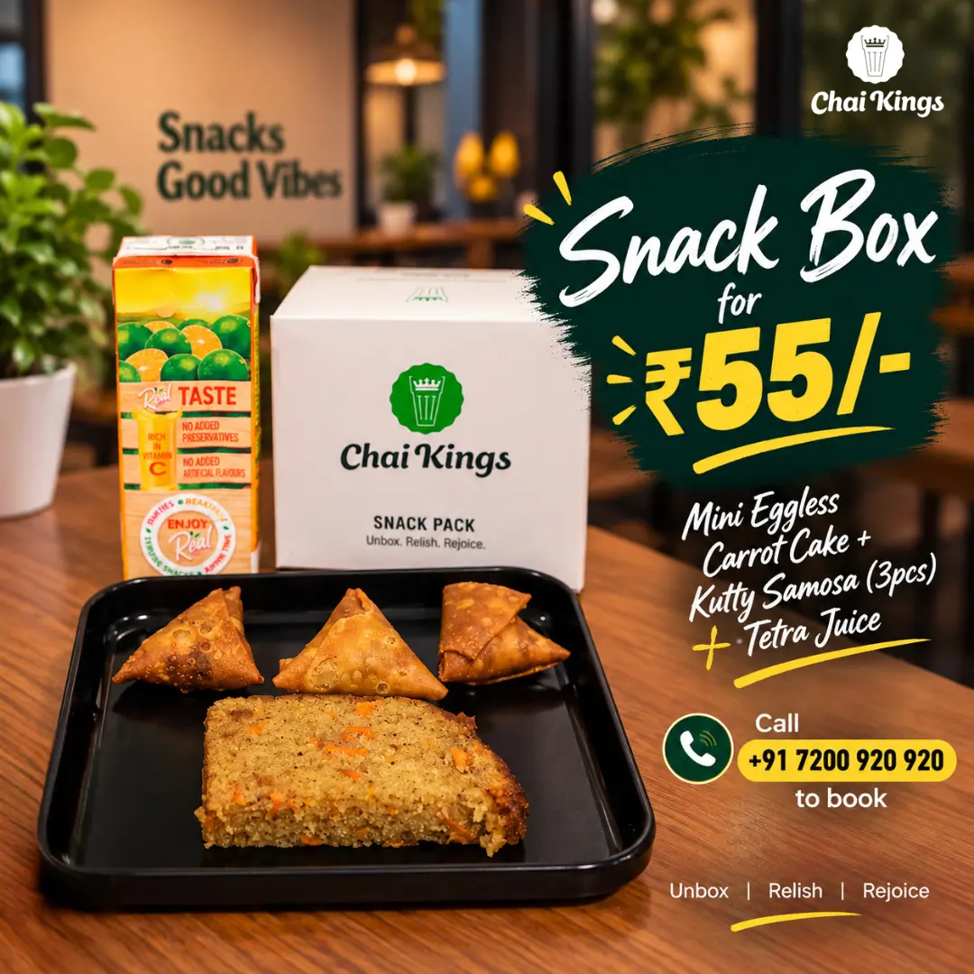 Chai Kings ₹55 Snacks for Birthday Party in Chennai