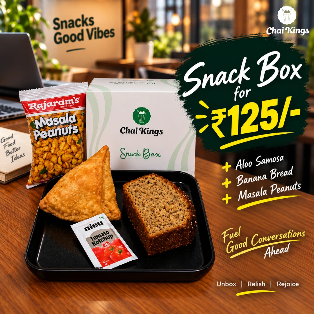 Chai Kings ₹125 Aloo Samosa, Banana Bread & Peanuts Box in Chennai