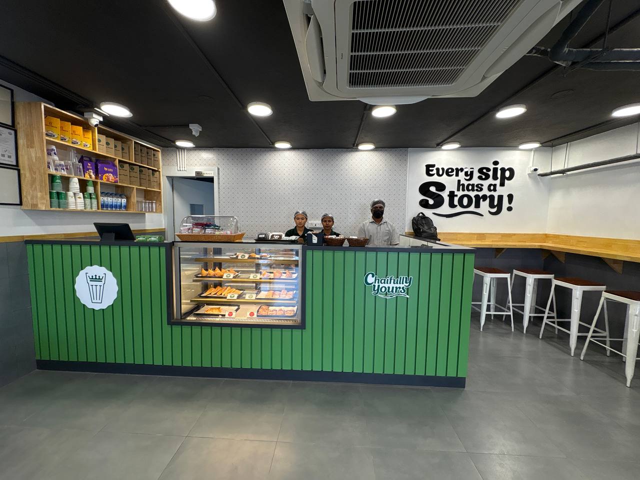 Chai Kings store counter, ECR Kazura Garden