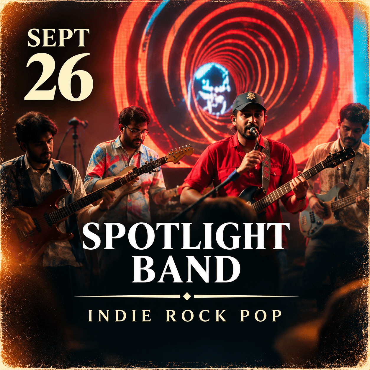 Spotlight Band performing at Chai Kings Studio