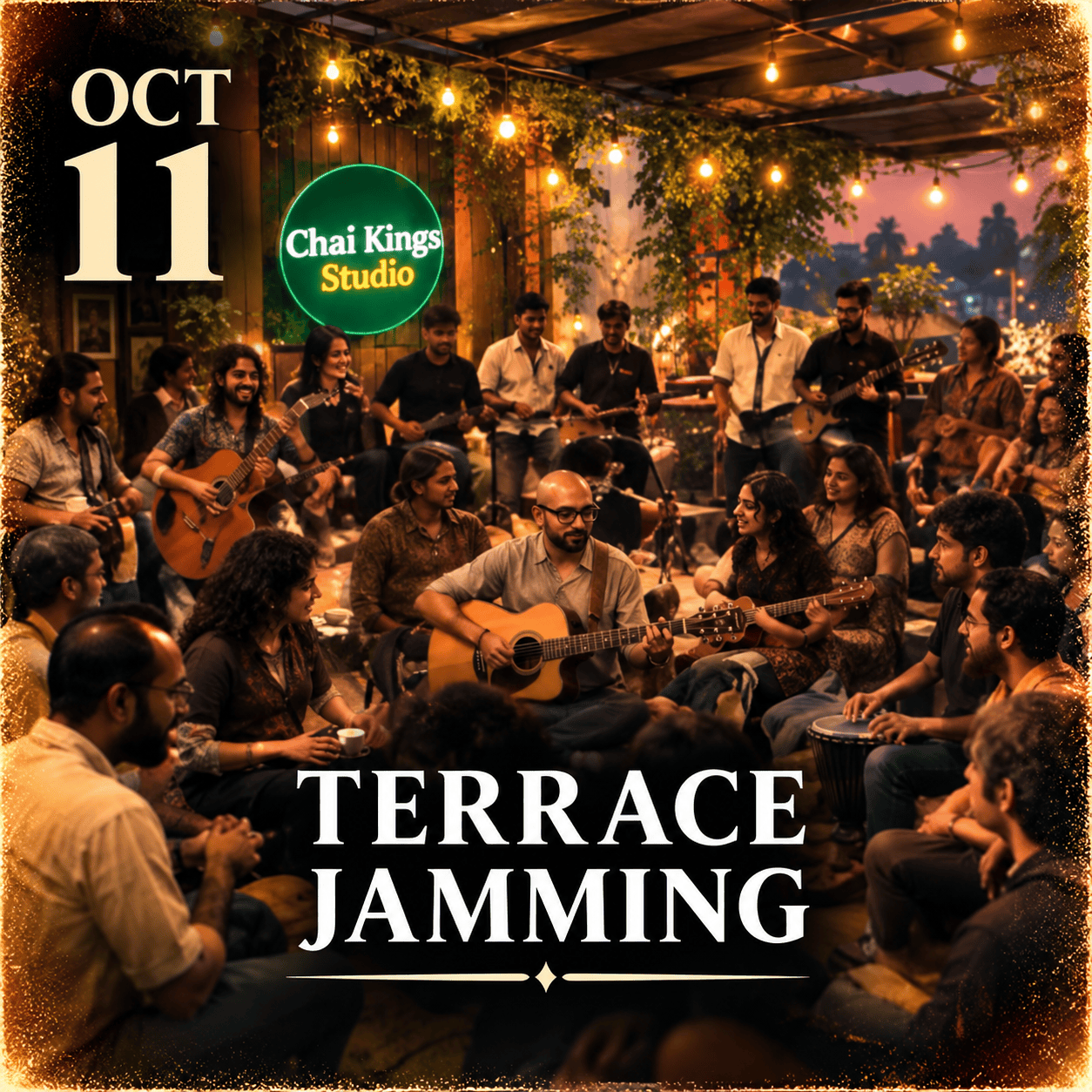 Terrace Jamming session at Chai Kings Studio