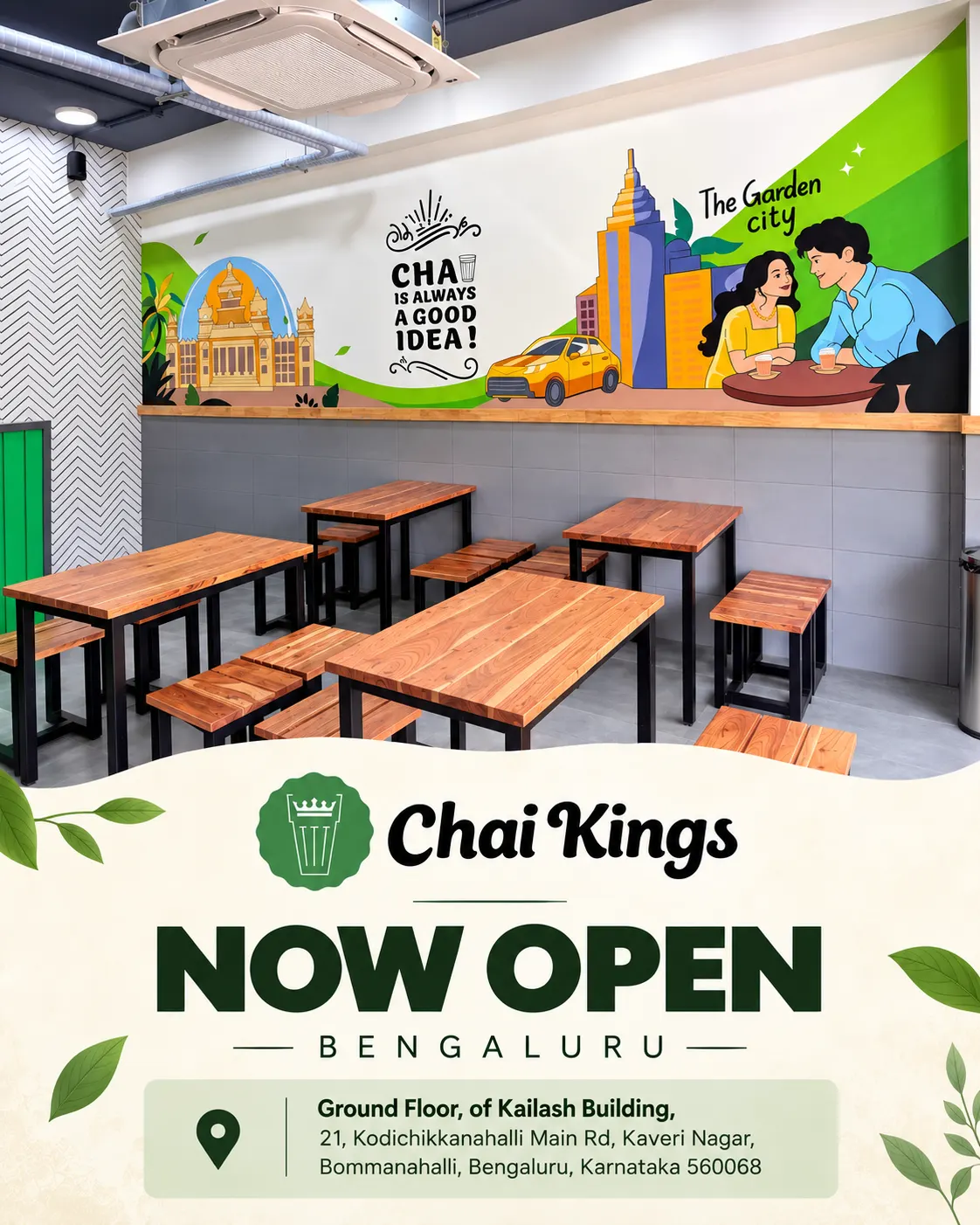 Chai Kings Bommanahalli new tea shop