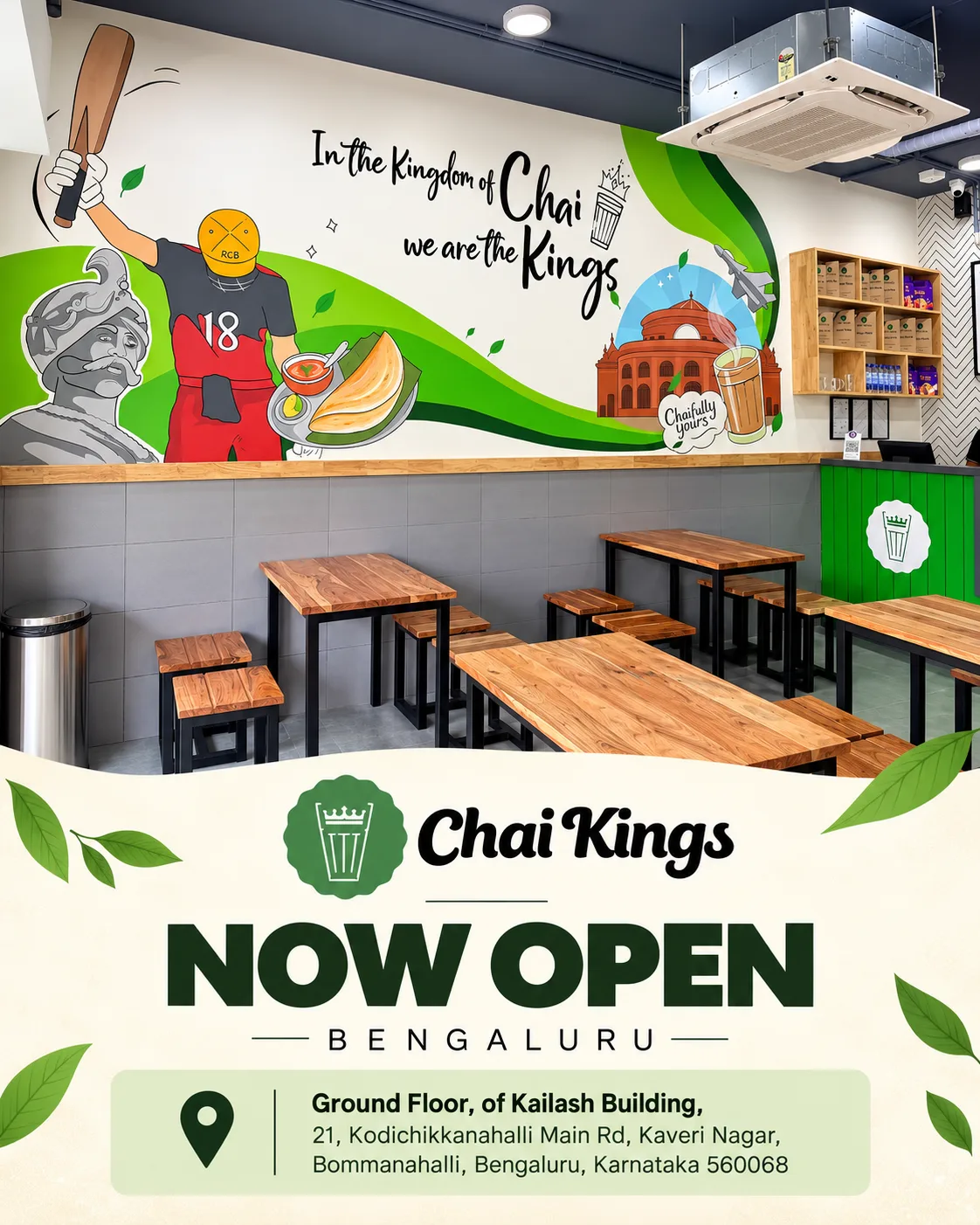 New Chai Kings shop in Bengaluru